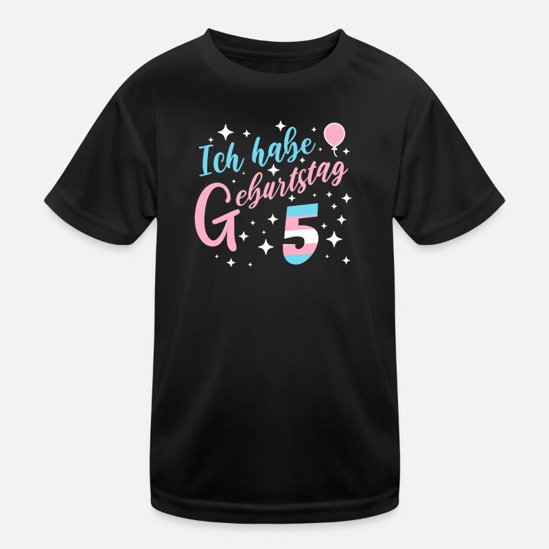 Kinder Geburtstag 5 Mädchen  Kinder Funktions-T-Shirt