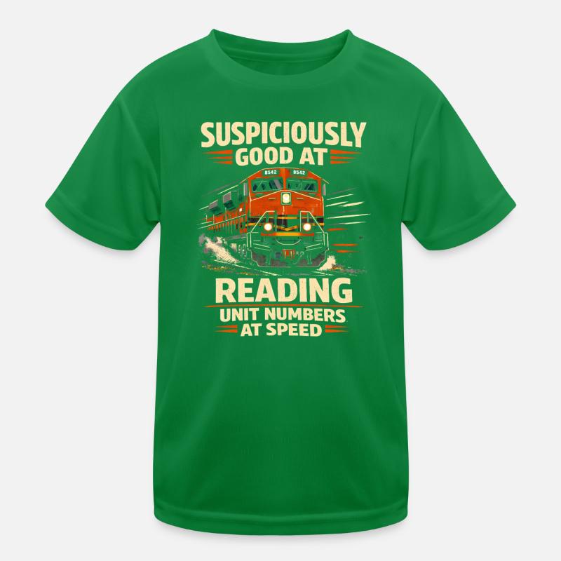 Train numbers in tempo | Trainspotting Kids Functional T-Shirt