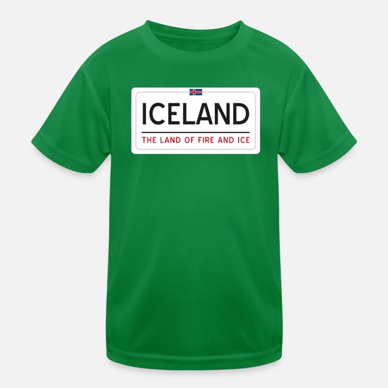 Island-Zeichen Kinder Funktions-T-Shirt