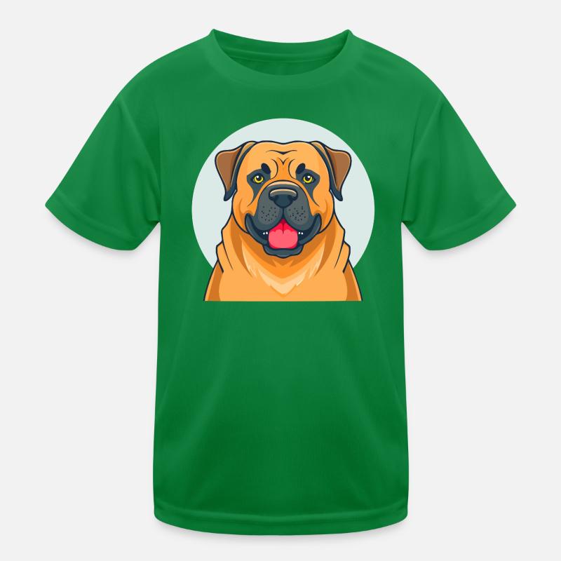 Bullmastiff (portrait/bande dessinée) T-shirt sport Enfant
