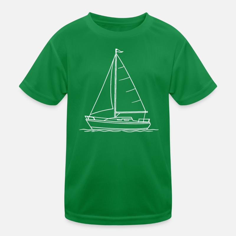 Segelboot Kinder Funktions-T-Shirt