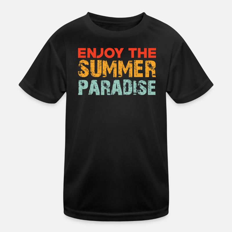 Enjoy the summer paradise Kinder Funktions-T-Shirt