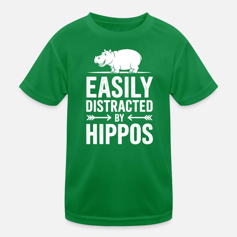 Nilpferd Sprüche Flusspferd Witz Nilpferd Geschenk Kinder Funktions-T-Shirt