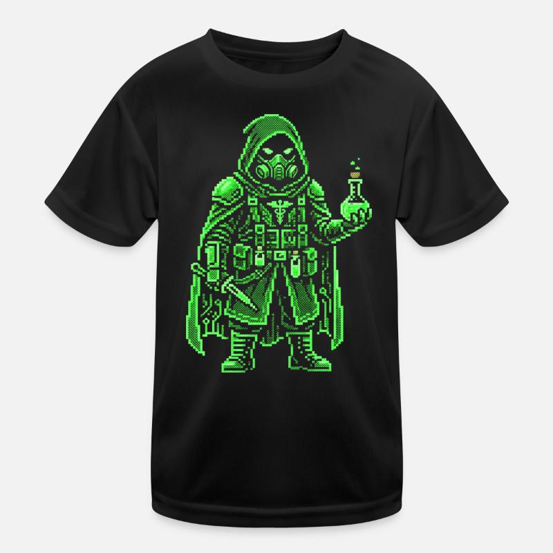 Punk Apothecary Pixel Art Retro Hacker Kids Functional T-Shirt