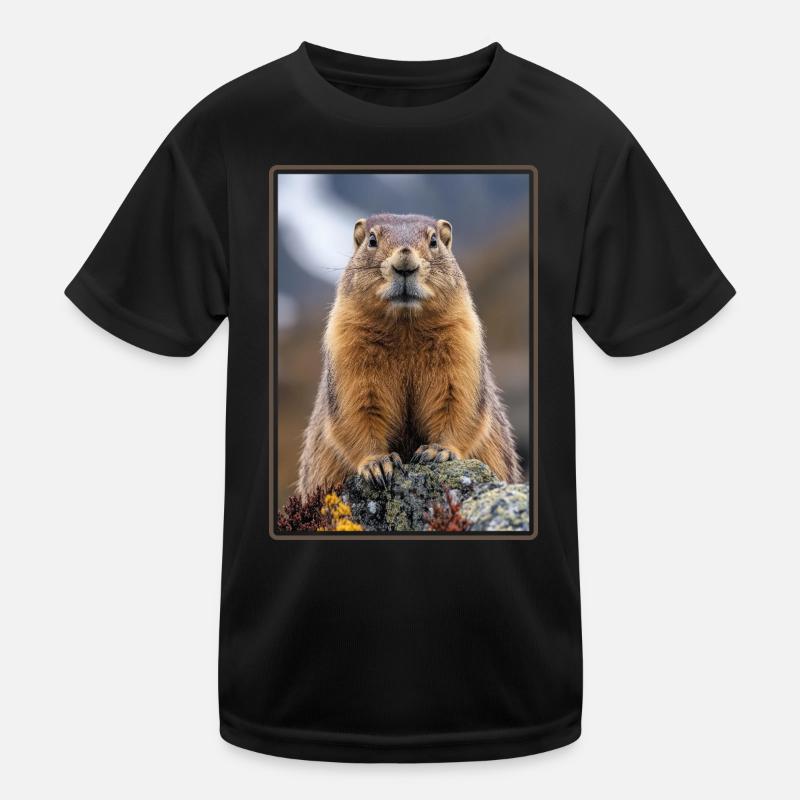 Murmeltiere Murmeltier Kinder Funktions-T-Shirt