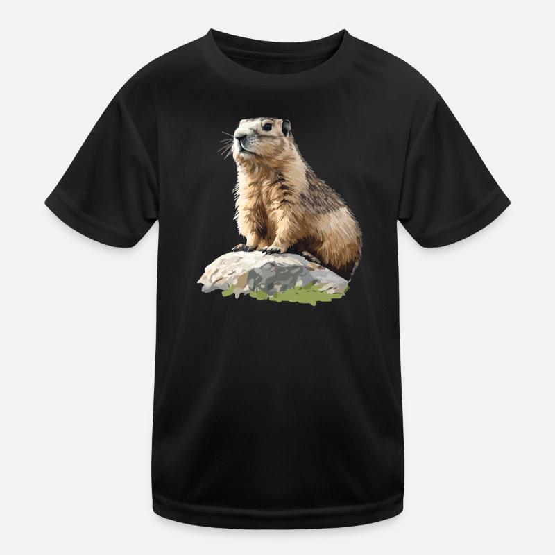 Murmeltiere Murmeltier Kinder Funktions-T-Shirt