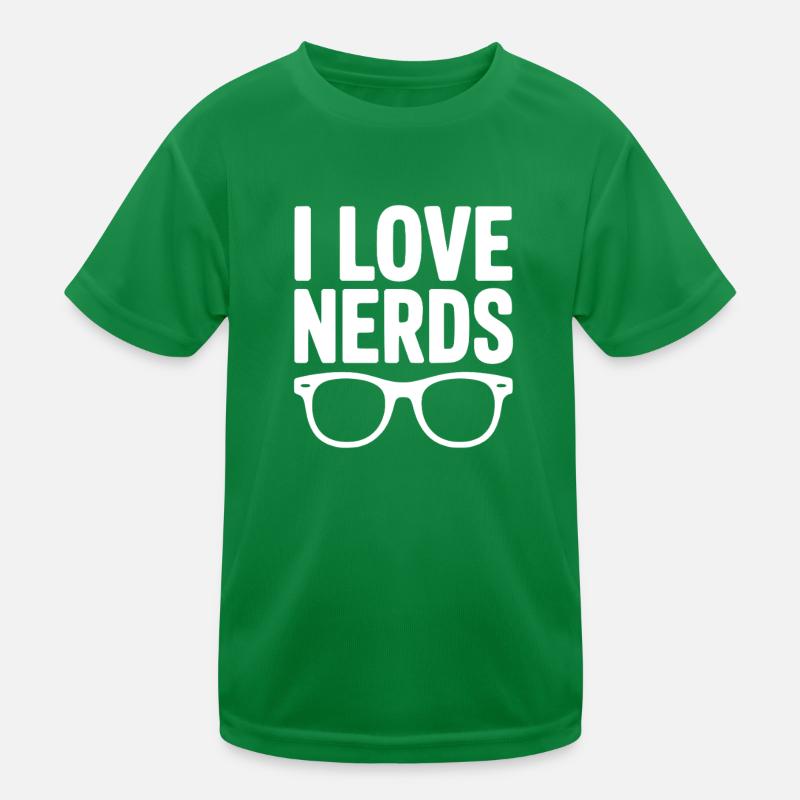 Ich liebe Nerds Kinder Funktions-T-Shirt
