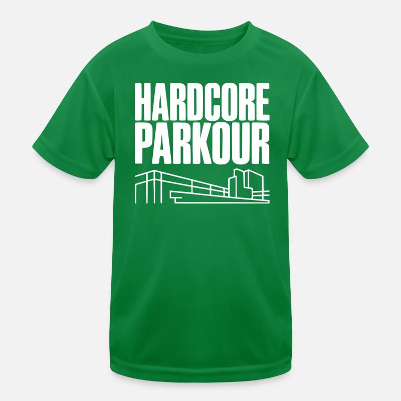 Hardcore Parkour Kinder Funktions-T-Shirt