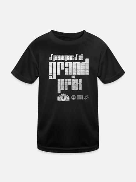 Ich kann nicht, ich habe Grand Prix – Grunge - Kinder Funktions-T-Shirt - Schwarz - Vorne