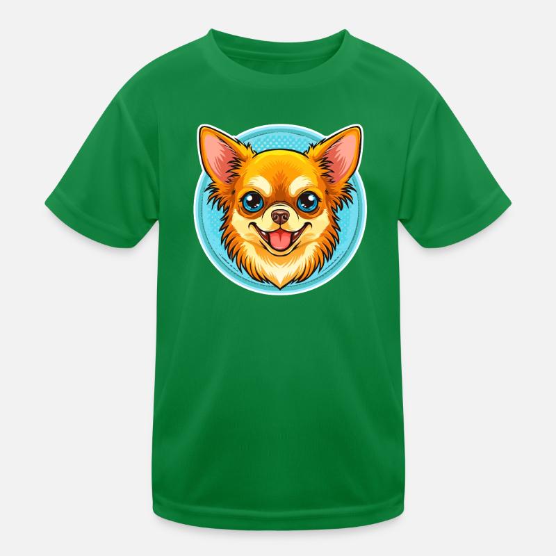Chihuahua (bande dessinée portrait) T-shirt sport Enfant