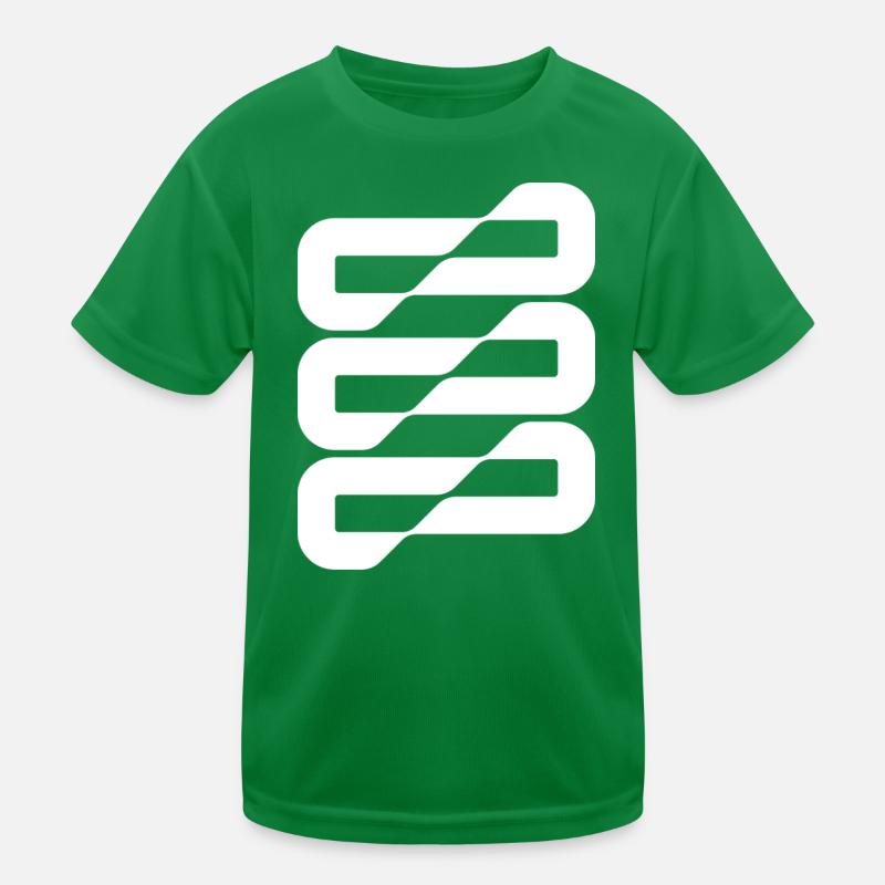 Flowwave-Stripes Abstract Kinder Funktions-T-Shirt