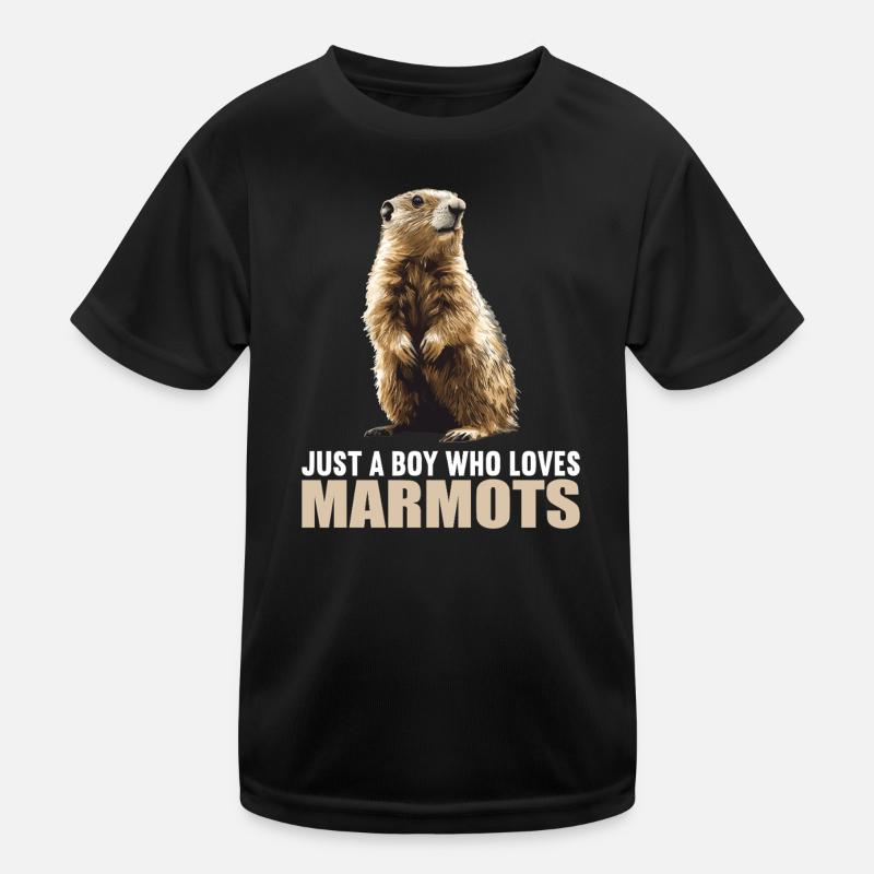 Murmeltiere Murmeltier Kinder Funktions-T-Shirt