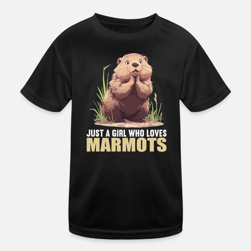 Murmeltiere Murmeltier Kinder Funktions-T-Shirt