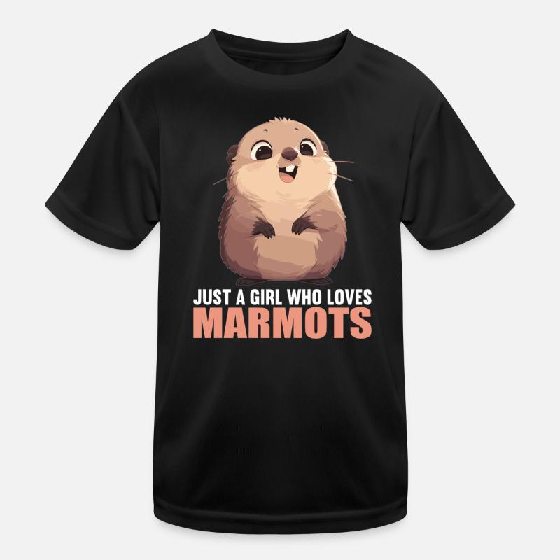 Murmeltiere Murmeltier Kinder Funktions-T-Shirt