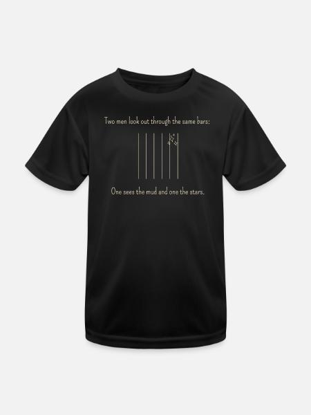The classic for a change of perspective - Kids Functional T-Shirt - black - Front