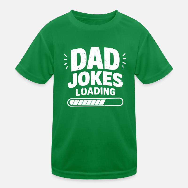 dad jokes loading Kids Functional T-Shirt