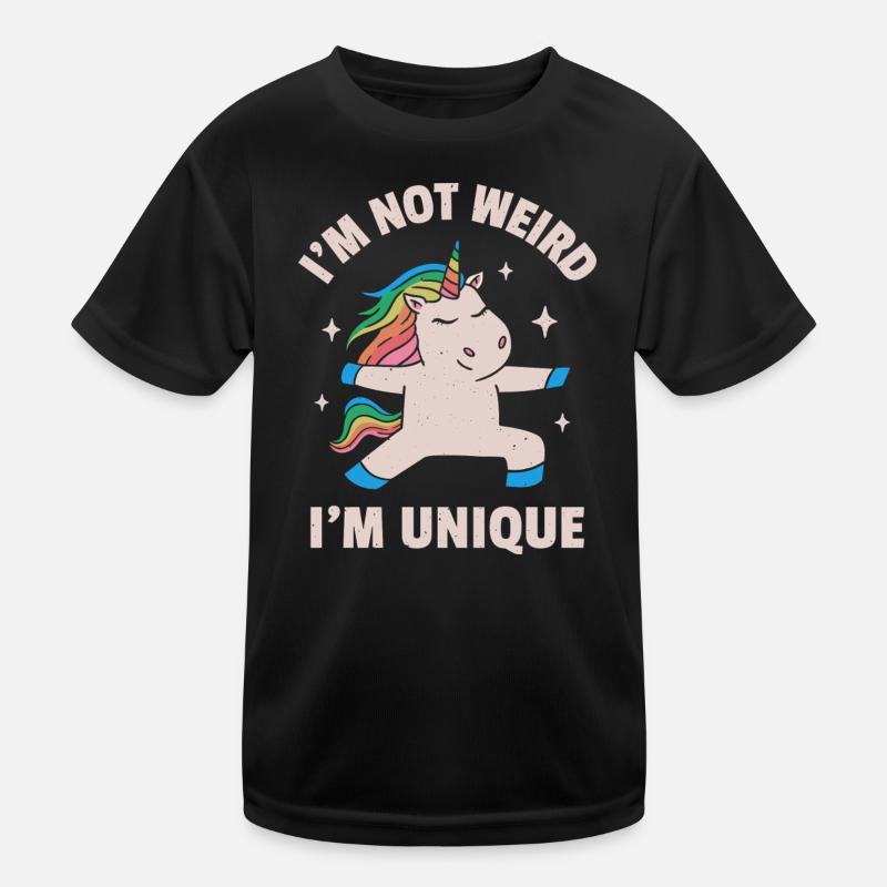 Ich bin nicht seltsam, ich bin einzigartig Kinder Funktions-T-Shirt