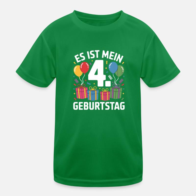 4. Geburtstag Kinder Funktions-T-Shirt