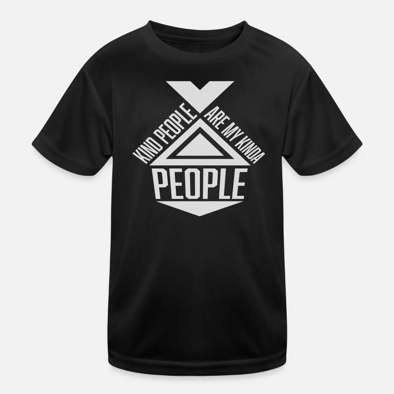 Kind People Are My Kinda People Friendliness Kids Functional T-Shirt