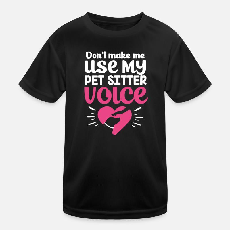 Pet Sitter Pets Babysitter Kids Functional T-Shirt