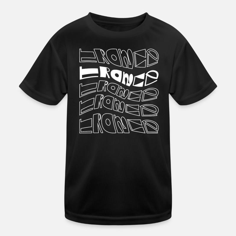 Trance-Typographisches Musterdesign Kinder Funktions-T-Shirt