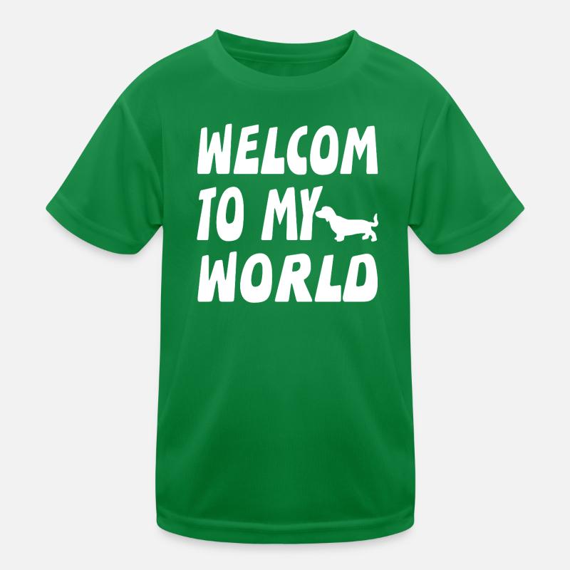 Dackel Kinder Funktions-T-Shirt