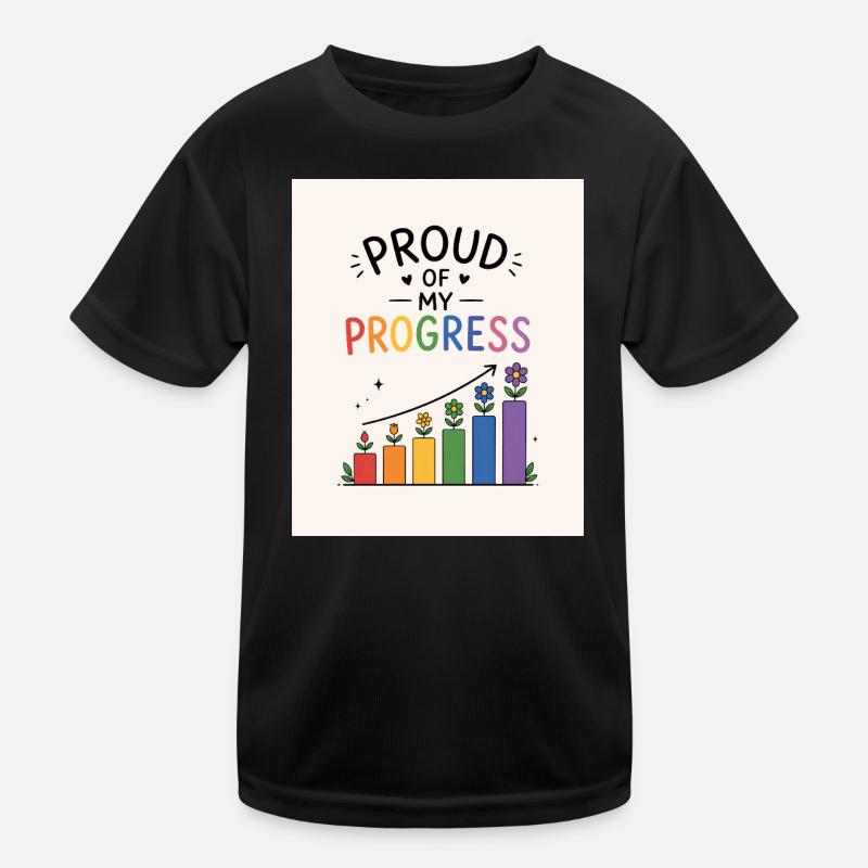 Fier de mes progrès T-shirt sport Enfant