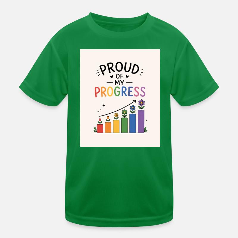 Fier de mes progrès T-shirt sport Enfant