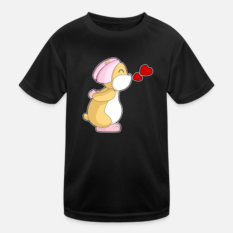 Hamster Braut Schleier Hochzeit Kinder Funktions-T-Shirt