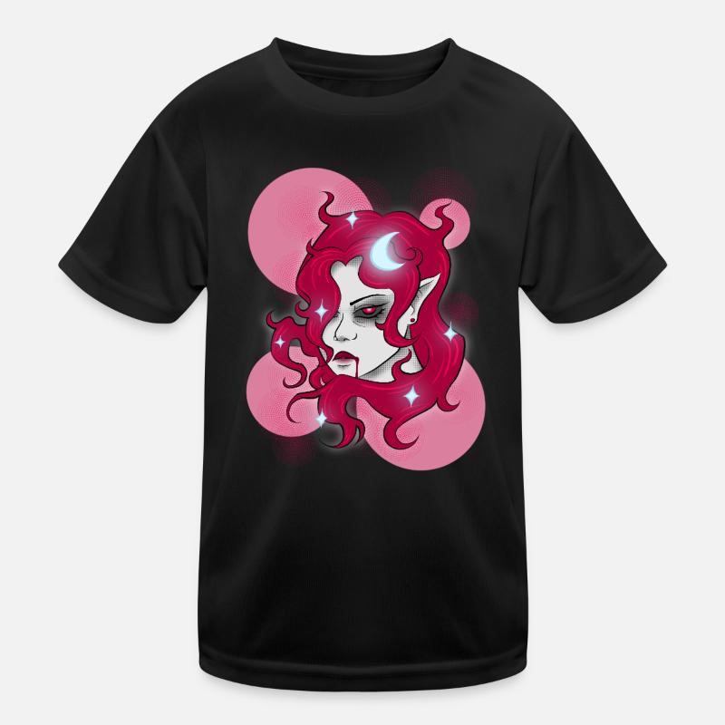 Süße Vampirin Kinder Funktions-T-Shirt