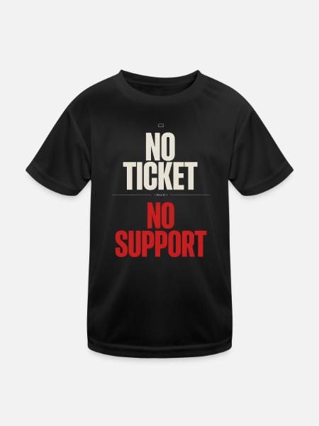 No Ticket No Support Computer Scientist IT Administrator - Kids Functional T-Shirt - black - Front