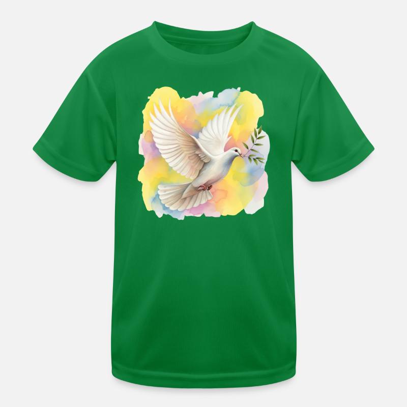 Friedenstaube Kinder Funktions-T-Shirt