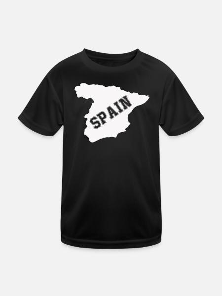 Spain Spain - Kids Functional T-Shirt - black - Front