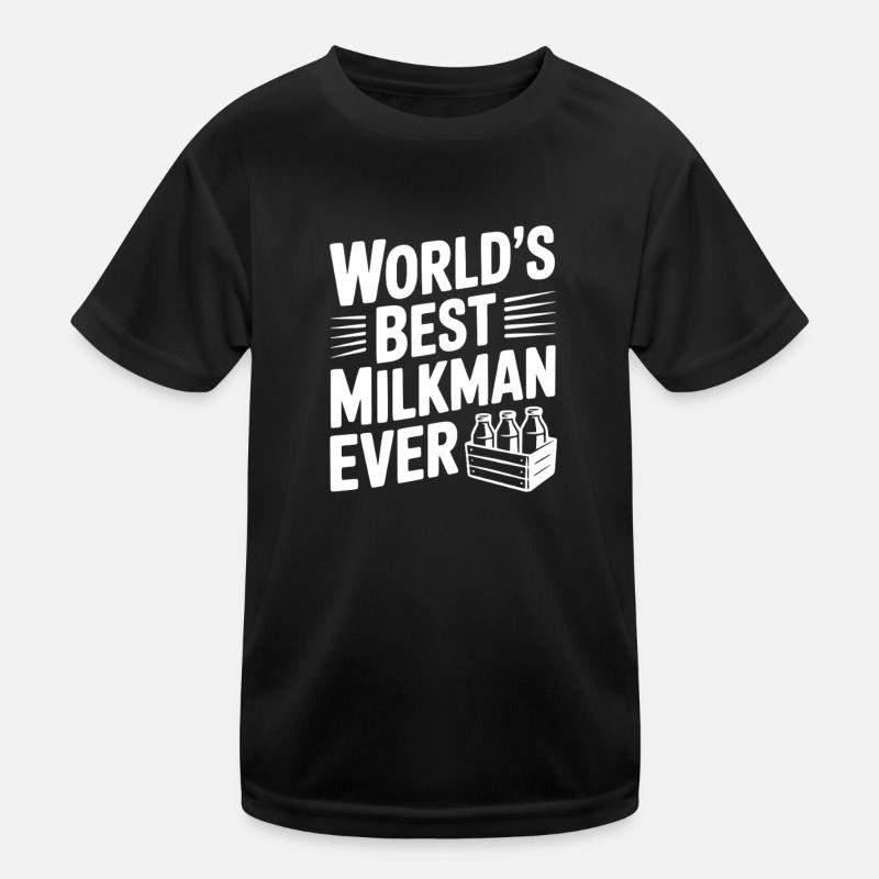 Bester Milchmann aller Zeiten Kinder Funktions-T-Shirt