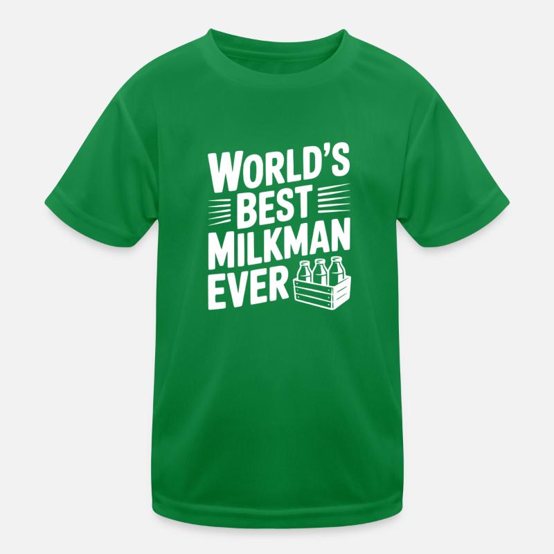 Bester Milchmann aller Zeiten Kinder Funktions-T-Shirt