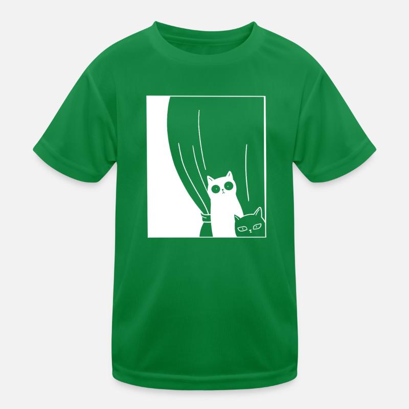 Chats noirs et blancs T-shirt sport Enfant
