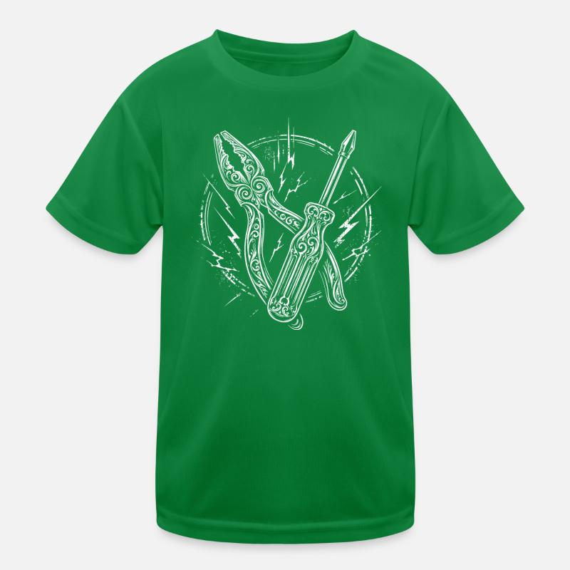 Elektriker Kinder Funktions-T-Shirt