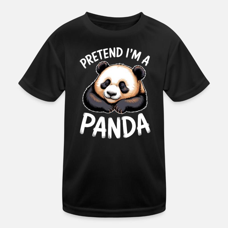Panda Sprüche Panda Lustiges Panda Geschenk Kinder Funktions-T-Shirt