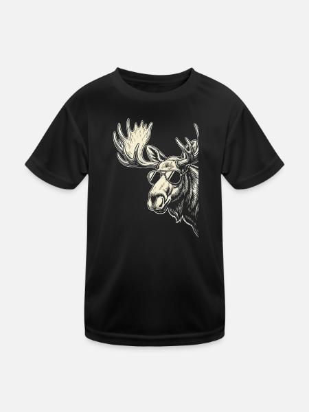 Mousses avec lunettes de soleil Graphique - T-shirt sport Enfant - noir - Devant