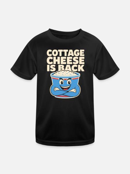 High-protein snack gift for foodies - Kids Functional T-Shirt - black - Front