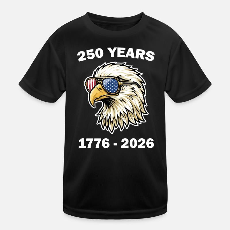 American Eagle 250-jähriges Jubiläum Kinder Funktions-T-Shirt