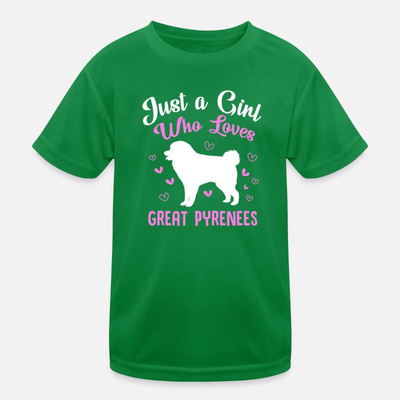 Chien des Pyrénées T-shirt sport Enfant