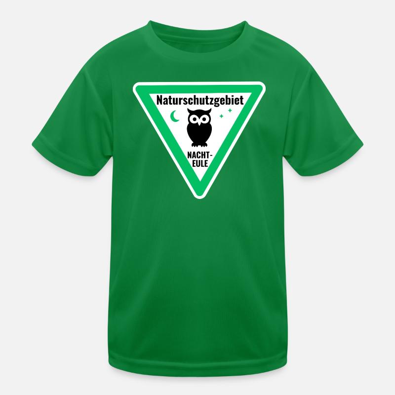 Naturschutzgebiet Nachteule Kinder Funktions-T-Shirt