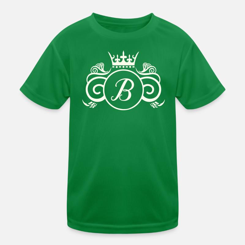 Royal Monogram B Kids Functional T-Shirt