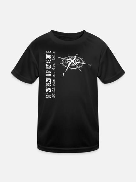 Mühlheim an der Ruhr - Kids Functional T-Shirt - black - Front