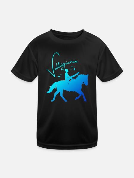 Vaulting Mill – Sport Outfit for Vaulters - Kids Functional T-Shirt - black - Front