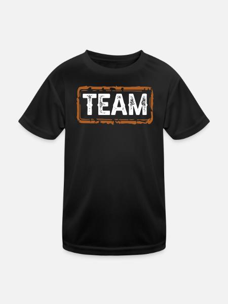 Team - Kids Functional T-Shirt - black - Front