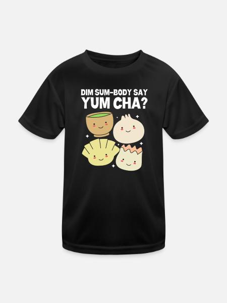 Dim sum - Kids Functional T-Shirt - black - Front