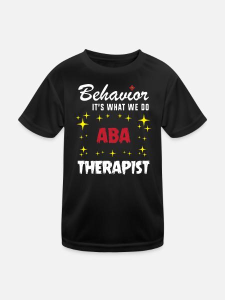 Verhaltenstherapie Therapie Verhalten - Kinder Funktions-T-Shirt - Schwarz - Vorne