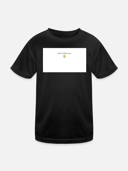 Backe die Welt einen besseren Cupcake - Kinder Funktions-T-Shirt - Schwarz - Vorne